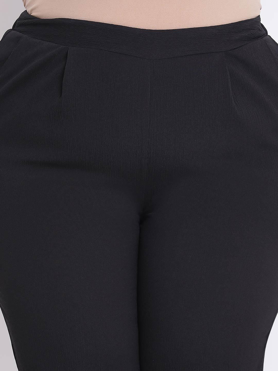 Black Delta Plus Size Pant For Comfortable Daily Wear