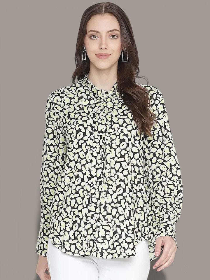 Women's Multicolor Floral Print Top