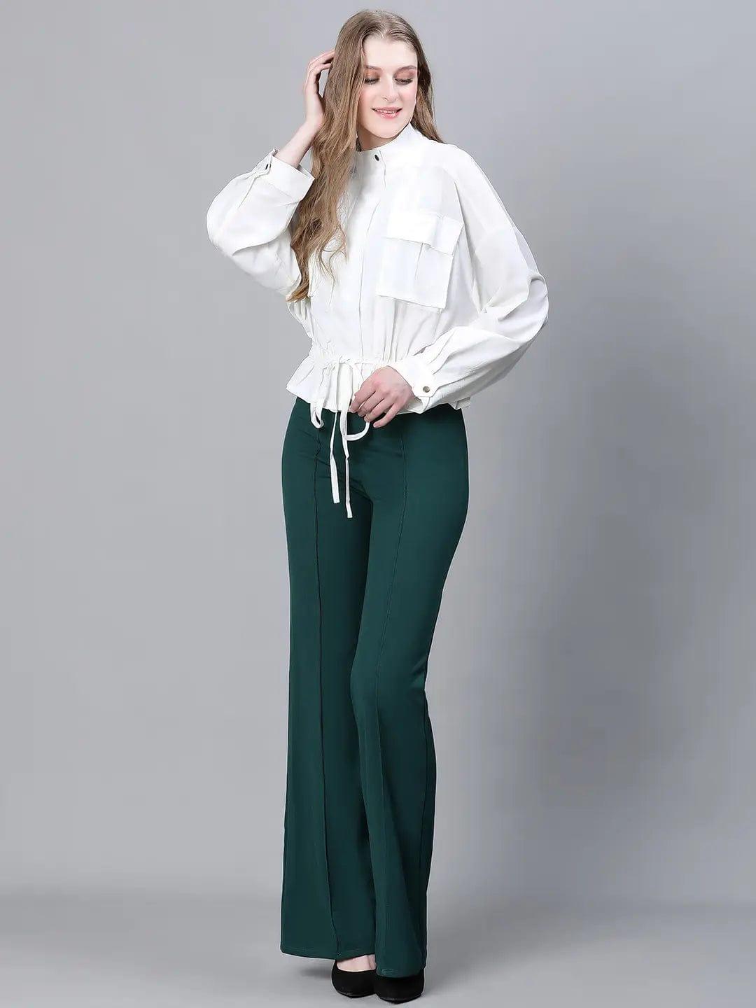 Women White Bomber Jacket