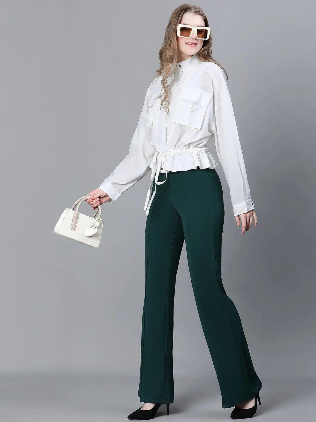 Women White Bomber Jacket