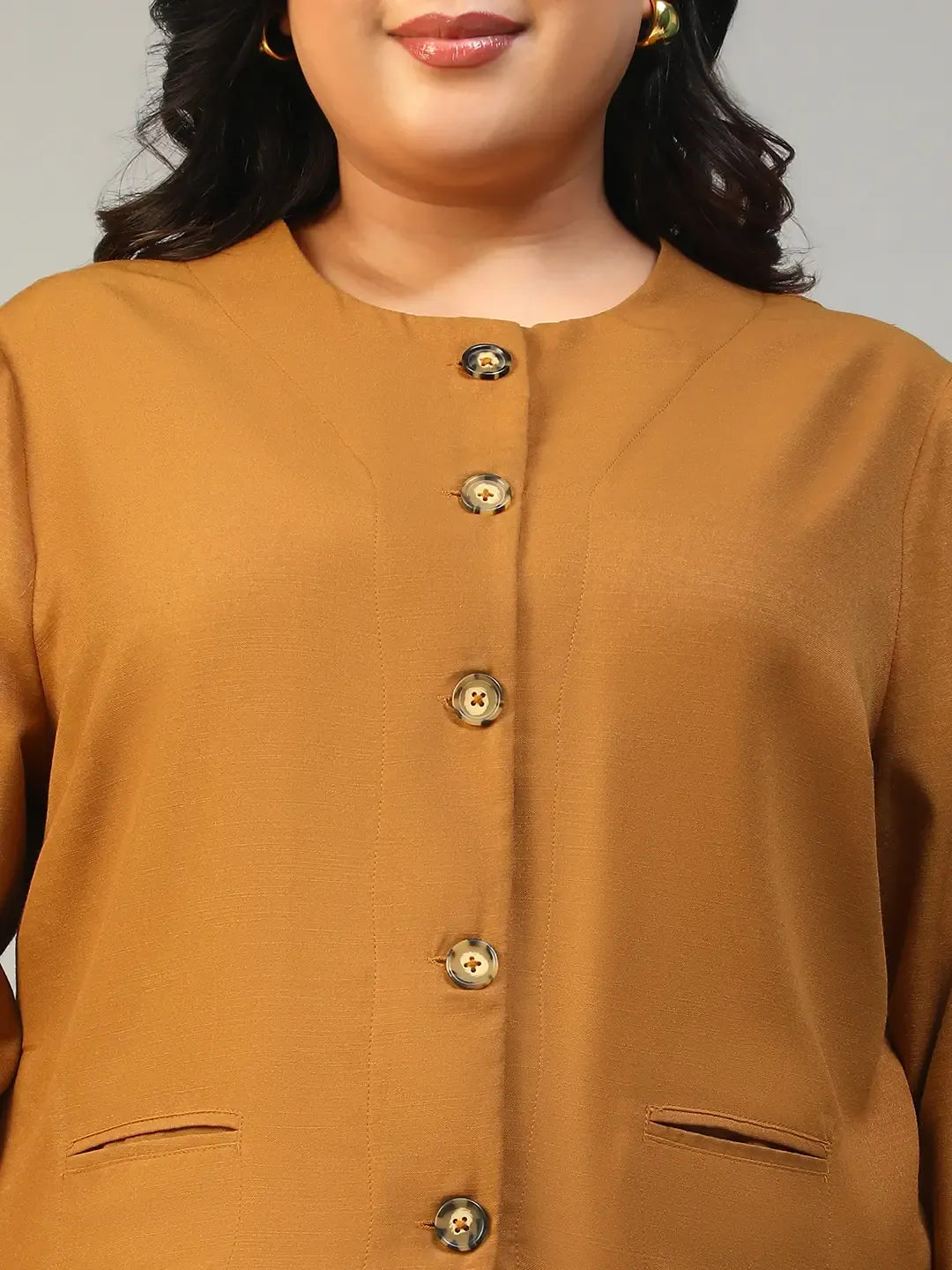 Mustard Plus Size Women's Top