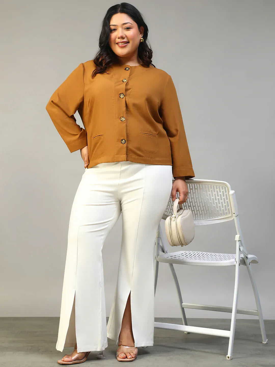 Mustard Plus Size Women's Top