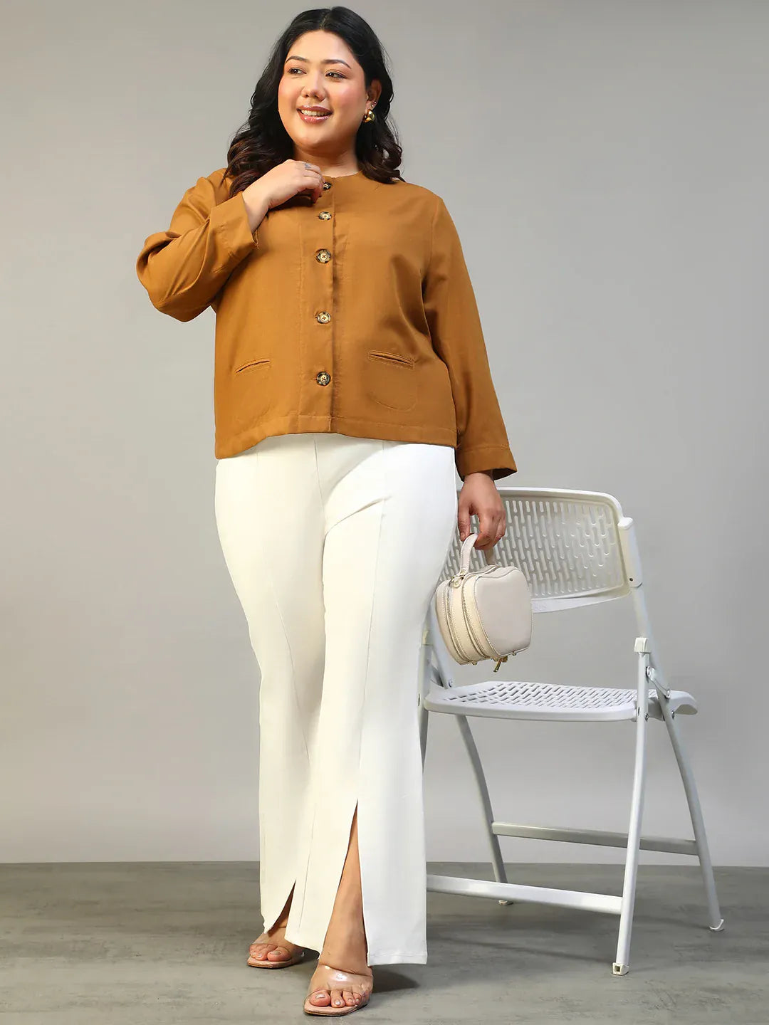 Mustard Plus Size Women's Top