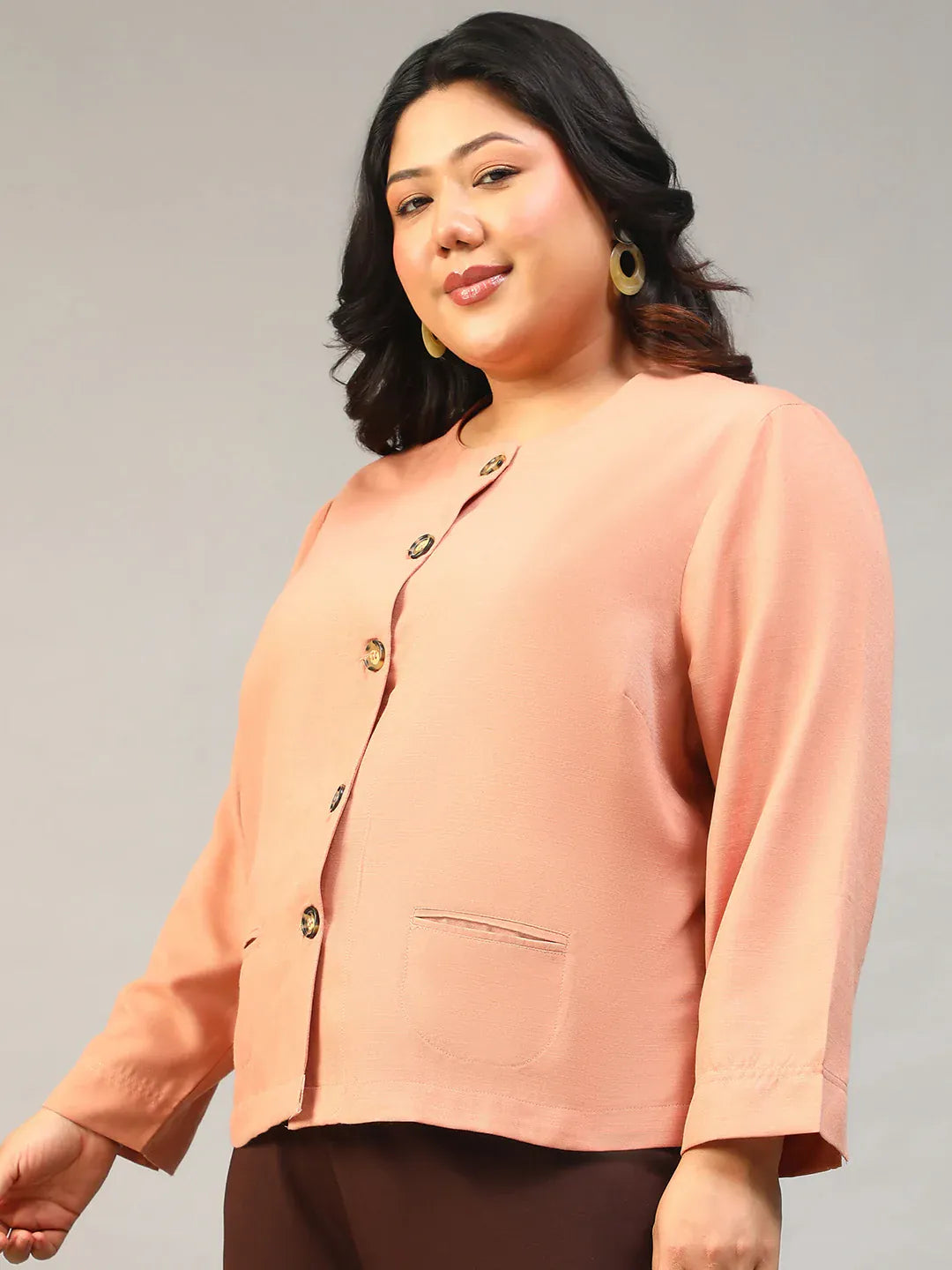 Plus Size Peach Top