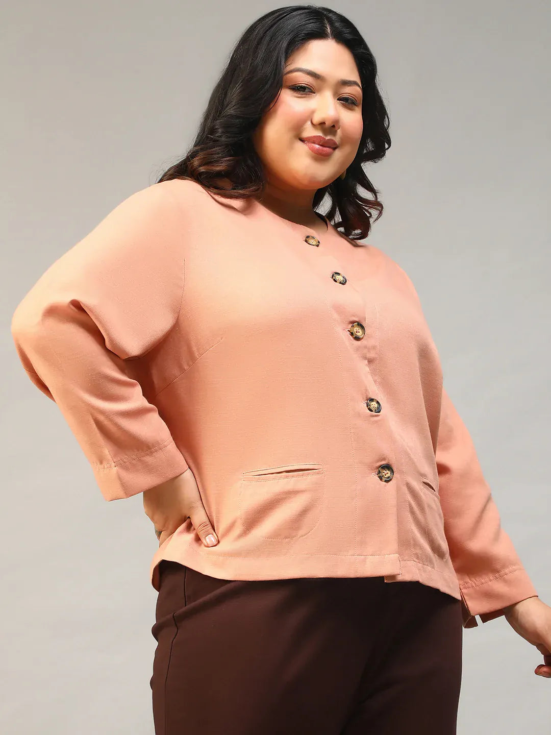 Plus Size Peach Top