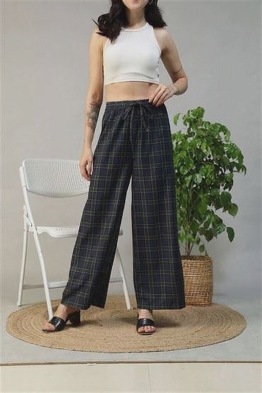 Black Check Pant