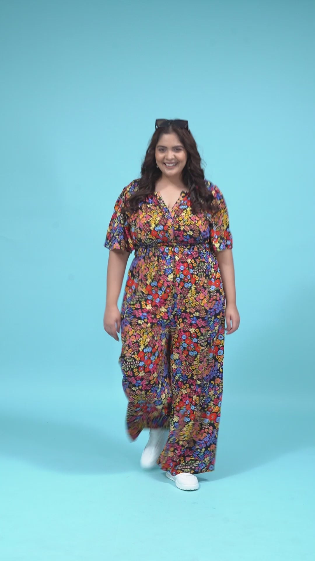 Panache  solid black plus size women jumpsuit