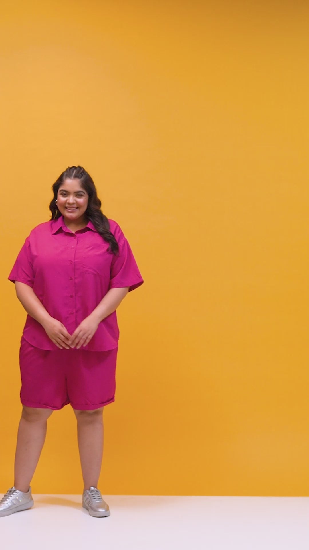 Emerald Green Shirt and Shorts Plus Size Co-Ord Set