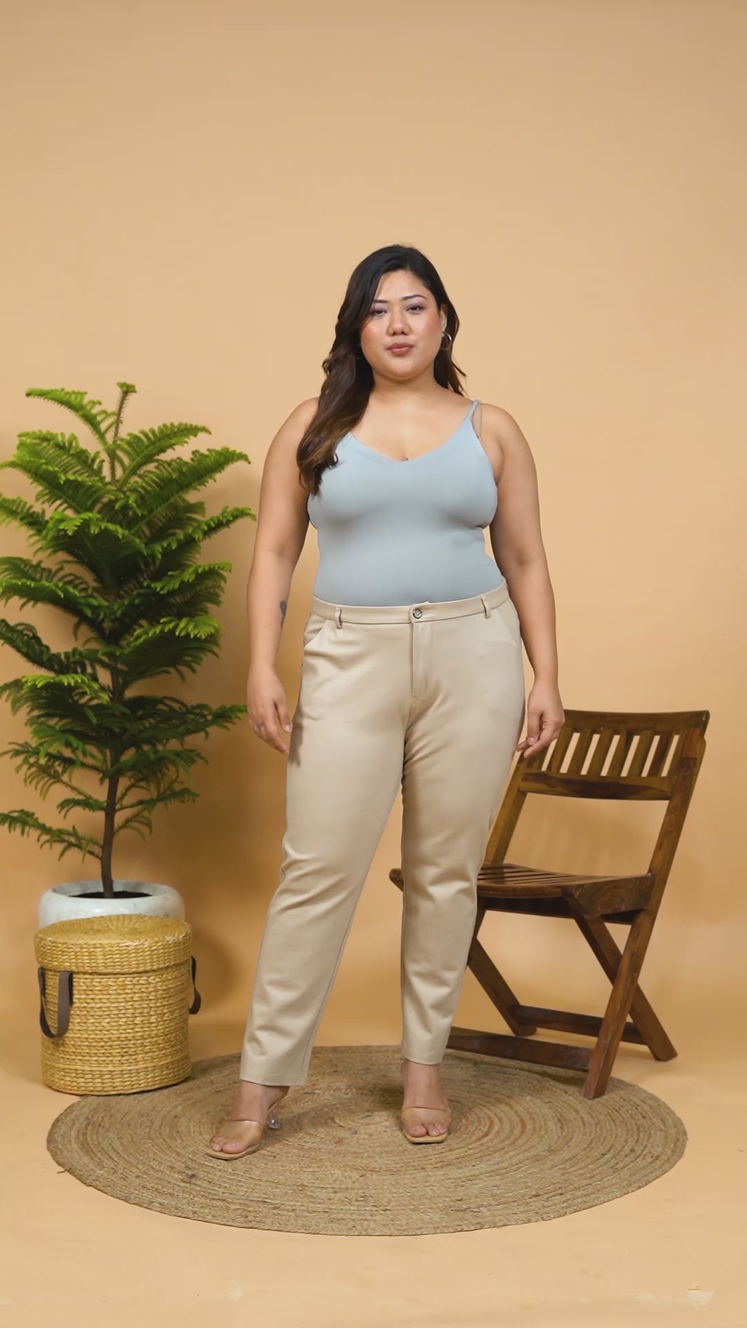 Plus Size Women Top - Maroon Lurex V Neck Tie Knot Belt Long Sleeve Blouse